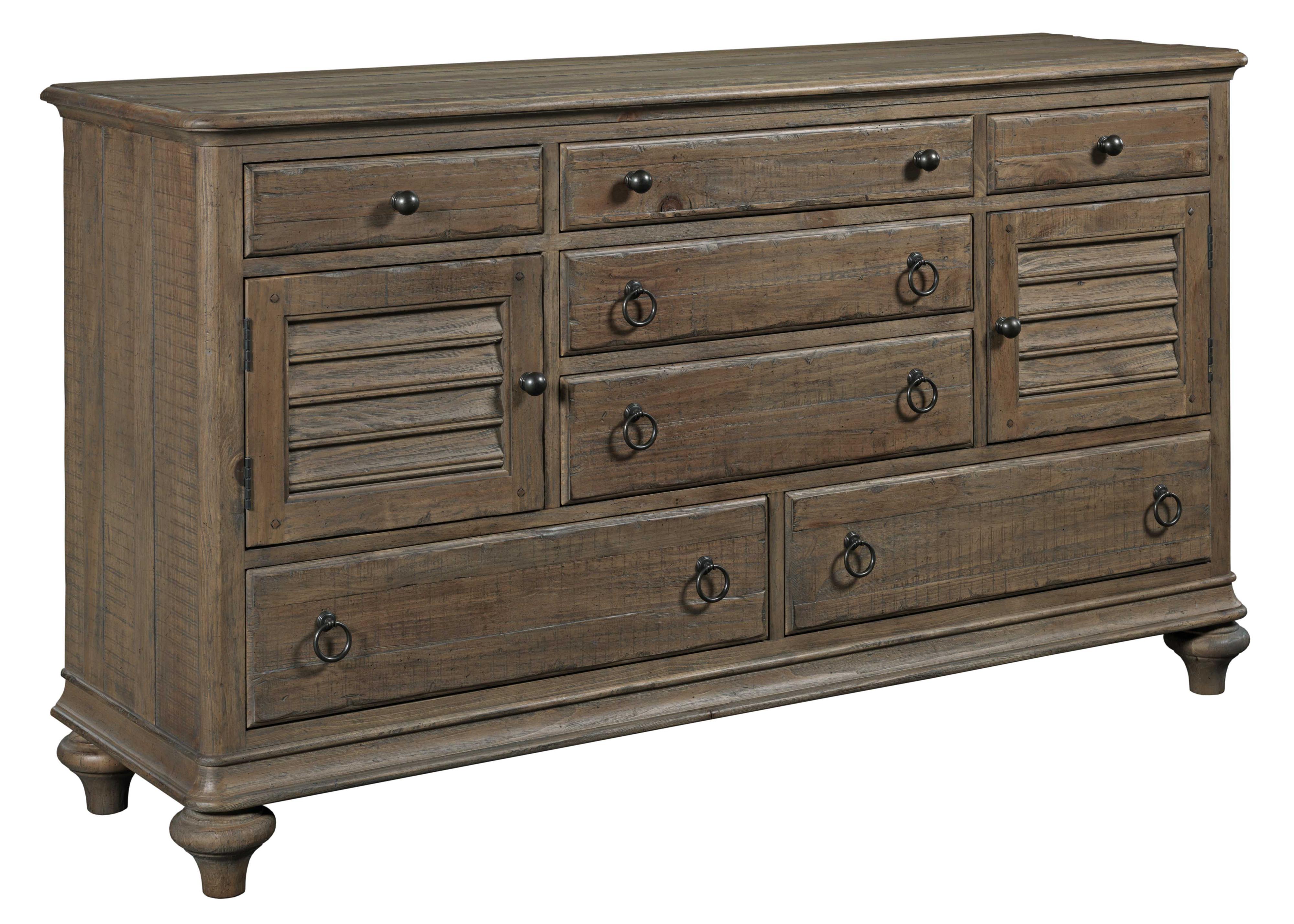 Kincaid Furniture Weatherford Ellesmere Dresser with 6 Drawers and 2